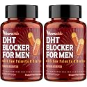 DHT Blocker for Men | Hair Growth Supplement with Saw Palmetto & Biotin - Hair Growth Vitamins - Hair Regrowth - Natural Hair Loss Supplements Liquid-Filled - Proprietary Herbal Blends (180 Capsules)