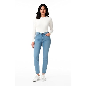 DHYANAM Cotton Denim Jeans for Women -