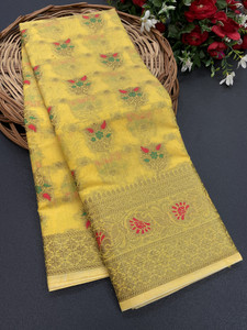 dhyani enterprise semi stitched cotton silk blouse material printed
