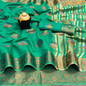 dhyani enterprise semi stitched cotton silk blouse material self design
