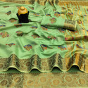 DHYANI ENTERPRISE Semi Stitched Cotton Silk Blouse Material Self Design