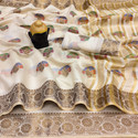 DHYANI ENTERPRISE Semi Stitched Cotton Silk Blouse Material Self Design