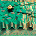DHYANI ENTERPRISE Semi Stitched Cotton Silk Blouse Material Self Design