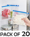 Dhyankeshwer Ziplock Pouch Vegetable Bag for Fridge