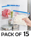 Dhyankeshwer Ziplock Pouch Vegetable Bag for Fridge