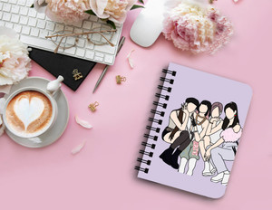 di-kraft office  home use notebook spiral diary 68 inch a5 diary unruled 160 pages