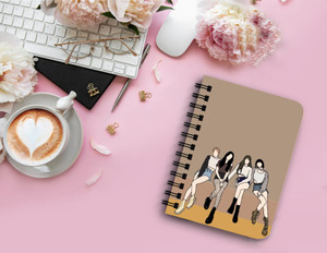 di-kraft office  home use notebook spiral diary 68 inch a5 diary unruled 160 pages