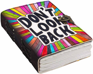 di-kraft printed designer leather cover diary with lock for officegiftsize 57 inches a5 diary unruled 200 pages