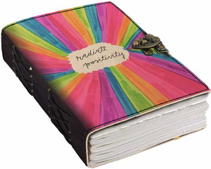 di-kraft printed designer leather cover diary with lock for officegiftsize 57 inches a5 diary unruled 200 pages
