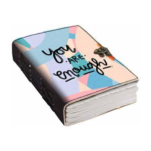di-kraft printed designer leather cover diary with lock for officegiftsize 57 inches a5 diary unruled 200 pages