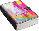 DI-KRAFT Printed Designer leather cover Diary with Lock For Office|Gift|SIZE 5*7 INCHES A5 Diary unruled 200 Pages
