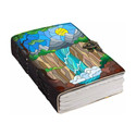 DI-KRAFT Printed Designer leather cover Diary with Lock For Office|Gift|SIZE 5*7 INCHES A5 Diary unruled 200 Pages