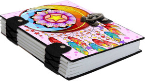 di-kraft printed diary notebook with lock clasp for giftoffice use 57 inch160 pages a5 diary unruled 160 pages