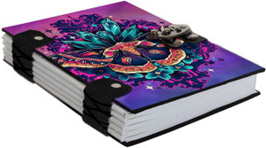 di-kraft printed diary notebook with lock clasp for giftoffice use 57 inch160 pages a5 diary unruled 160 pages