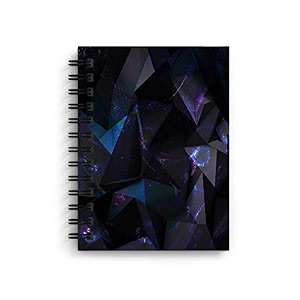 di-kraft wiro bound printed cardboard hard cover spiral daily planner notebook diary journal notepad with unruled paper sheets 160 pages 6 x 8 inch - design 2 office product