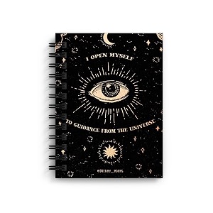 di-kraft wiro bound printed cardboard hard cover spiral daily planner notebook diary journal notepad with unruled paper sheets 160 pages 6 x 8 inch - design 13