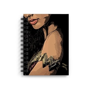 di-kraft wiro bound printed cardboard hard cover spiral daily planner notebook diary journal notepad with unruled paper sheets 160 pages 6 x 8 inch - design 29