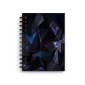 DI-KRAFT Wiro Bound Printed Cardboard Hard Cover Spiral Daily Planner Notebook Diary Journal Notepad with unruled Paper Sheets (160 Pages, 6 x 8 Inch) - Design 2 [Office Product]