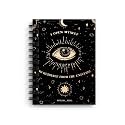 DI-KRAFT Wiro Bound Printed Cardboard Hard Cover Spiral Daily Planner Notebook Diary Journal Notepad with unruled Paper Sheets (160 Pages, 6 x 8 Inch) - Design 13