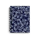 DI-KRAFT Wiro Bound Printed Cardboard Hard Cover Spiral Daily Planner Notebook Diary Journal Notepad with unruled Paper Sheets (160 Pages, 6 x 8 Inch) - Design 28 [Office Product]