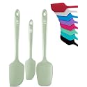 DI ORO Silicone Spatula Set - 600F Heat Resistant, 3-Pc Sage