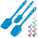 DI ORO Silicone Spatula Set - 600F Heat Resistant, 3-Pc Blue