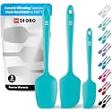 DI ORO Silicone Spatula Set - 600F Heat Resistant, 3-Pc Teal