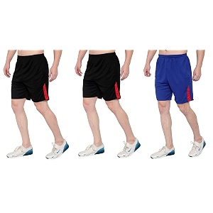 dia a dia men39s athletic shorts combo pack - quick dry polyester blend gym running training sports shorts with zipper pockets amp elastic waistband
