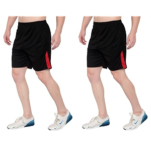 dia a dia men39s athletic shorts combo pack - quick dry polyester blend gym running training sports shorts with zipper pockets amp elastic waistband