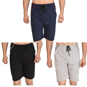 dia a dia boy39s regular shorts pack of 3 blue black amp grey_26-36