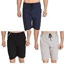 Dia A Dia Boy's Regular Shorts (Pack of 3) (Blue; Black &amp; Grey_26-36)
