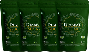 diabeat premium diabetic friendly herbal cane sugar  low glycemic index refined sugar 2 kg pack of 4