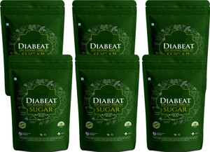 diabeat premium diabetic friendly herbal cane sugar  low glycemic index refined sugar 3 kg pack of 6
