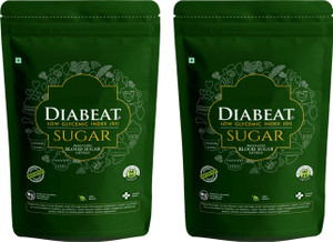 diabeat premium diabetic friendly herbal cane sugar  low glycemic index refined sugar 1 kg pack of 2