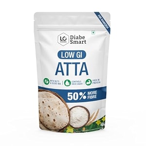 diabesmart - diabetic atta 5 kg  32 better sugar control  low gi diabetes flour for lower sugar spikes  contains karela jamun jackfruit
