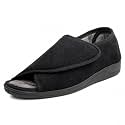 Diabetic Open Toe Slippers, Extra Wide Adjustable House Shoes
