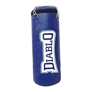 diablo blue synthetic leather unfilled punching bag 24 inch