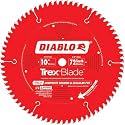 Diablo TrexBlade Saw Blade - 10" Diameter, 72 MTCG Teeth, 5/8" Arbor