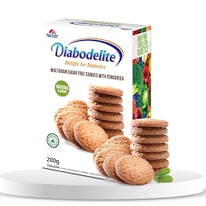 diabodelite natural flavour multi-grain sugar free cookies 200g