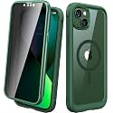 Diaclara Designed for iPhone 13 Case, Full Body Rugged with Built-in Touch Sensitive Anti-Scratch Screen Protector, Soft TPU Bumper Case for iPhone 13 6.1" (Privacy)