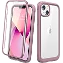 Diaclara Designed for iPhone 13 Case, Full Body Rugged with Built-in Touch Sensitive Anti-Scratch Screen Protector, Soft TPU Bumper Case for iPhone 13 6.1" (Blackcurrant)