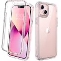 Diaclara Designed for iPhone 13 Case, Full Body Rugged Protection with Built-in Touch Sensitive Screen Protector, Soft TPU Bumper Case for iPhone 13 6.1" (Crystal Clear)