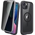 Diaclara Designed for iPhone 13 Case, Full Body Rugged with Built-in Touch Sensitive Anti-Scratch Screen Protector, Soft TPU Bumper Case for iPhone 13 6.1" (Privacy)
