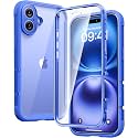 Diaclara Designed for iPhone 16 Case, Full Body Rugged Case with Built-in Touch Sensitive Anti-Scratch Screen Protector, Upgraded [Full Camera Protection] for iPhone 16 6.1" (Ultramarine)