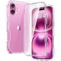 Diaclara Designed for iPhone16 Plus Case 6.7 Inch,Upgraded [Full Camera Protection] Full Body Case w/Built-in Touch Sensitive Anti-Scratch Screen Protector,Clear