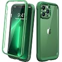 Diaclara for iPhone 13 Pro Max Case, Full Body Rugged with Built-in Touch Sensitive Anti-Scratch Screen Protector, Soft TPU Bumper Case for iPhone 13 Pro Max Case 6.7", Green