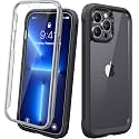 Diaclara for iPhone 13 Pro Max Case, Full Body Rugged with Built-in Touch Sensitive Anti-Scratch Screen Protector, Soft TPU Bumper Case for iPhone 13 Pro Max Case 6.7", Black