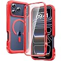 Diaclara Magnetic &amp; Screen Protector for iPhone 17 Pro Max Case,Red