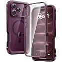 Diaclara Magnetic &amp; Screen Protector for iPhone 18 Pro Max Case,Burgundy