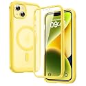 Diaclara Magnetic Designed for iPhone 14 Case, Compatible with MagSafe Built-in Touch Sensitive Anti-Scratch Screen Protector for iPhone 14 6.1,Yellow
